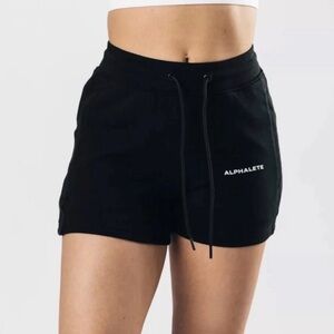 NWT Alphalete Women's Essential Core Black Shorts, Small